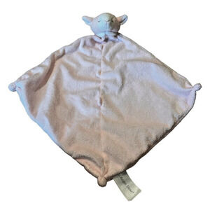 ANGEL DEAR PLUSH LIGHT PINK & WHITE LAMB/SHEEP LOVEY SECURITY BLANKET TOY